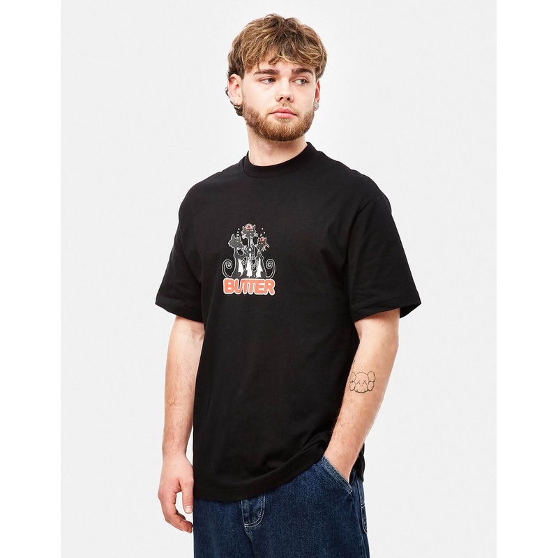 Butter Goods Cats T-Shirt – Black