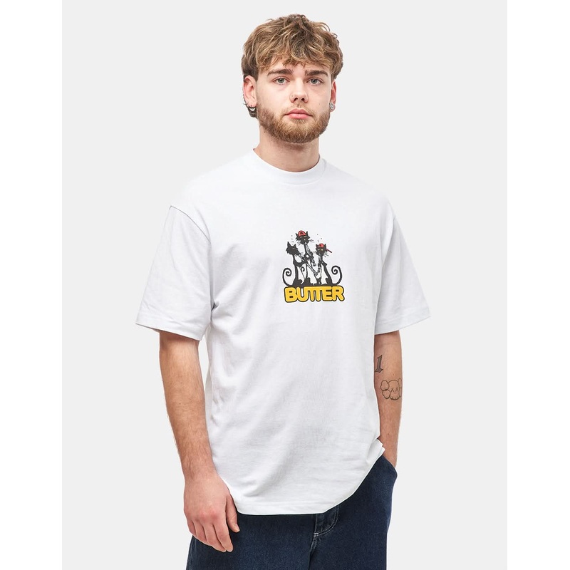Butter Goods Cats T-Shirt – White