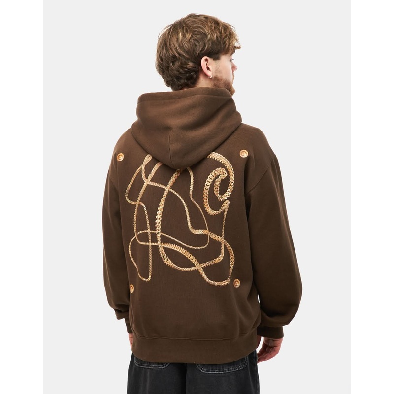 Carhartt WIP Charm Link Pullover Hoodie – Liberica/Gold Stone Washed