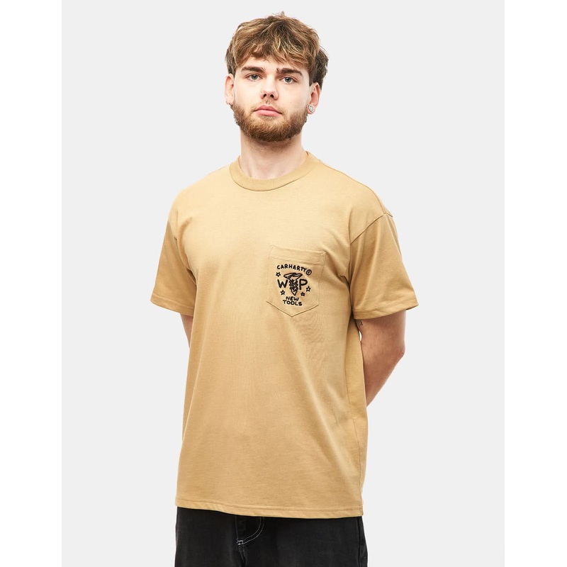 Carhartt WIP Fragments Pocket T-Shirt – Dusty Hamilton Brown/Black