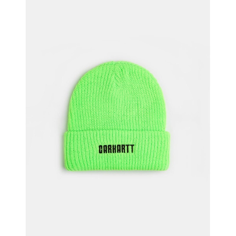 Carhartt WIP Industry Beanie – Lumo Green/Black