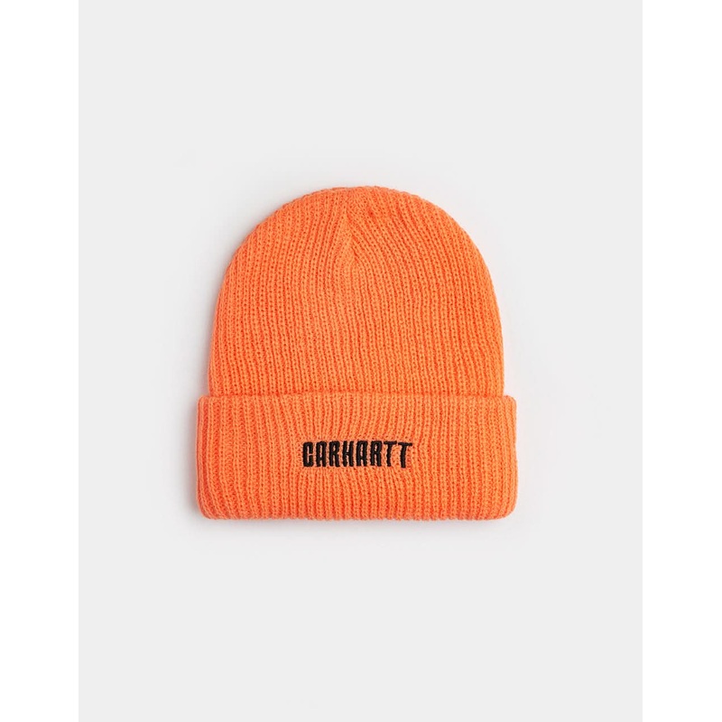 Carhartt WIP Industry Beanie – Lumo Orange/Black