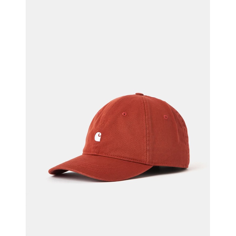 Carhartt WIP Madison Logo Cap – Vermillion/White
