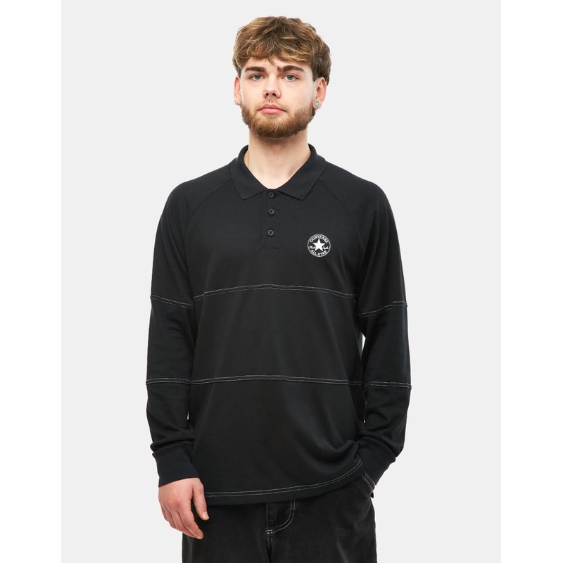 Converse Marquis Retro Rugby Polo Shirt – Converse Black