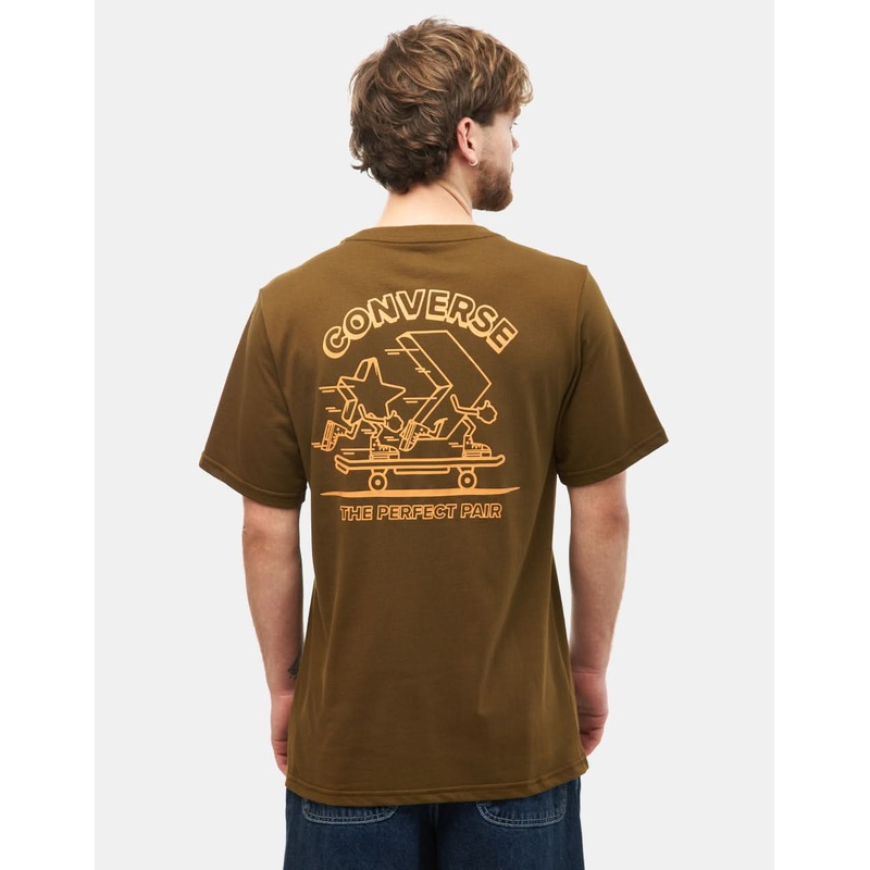 Converse Skateboarding Star Chevron T-Shirt – Surplus Olive