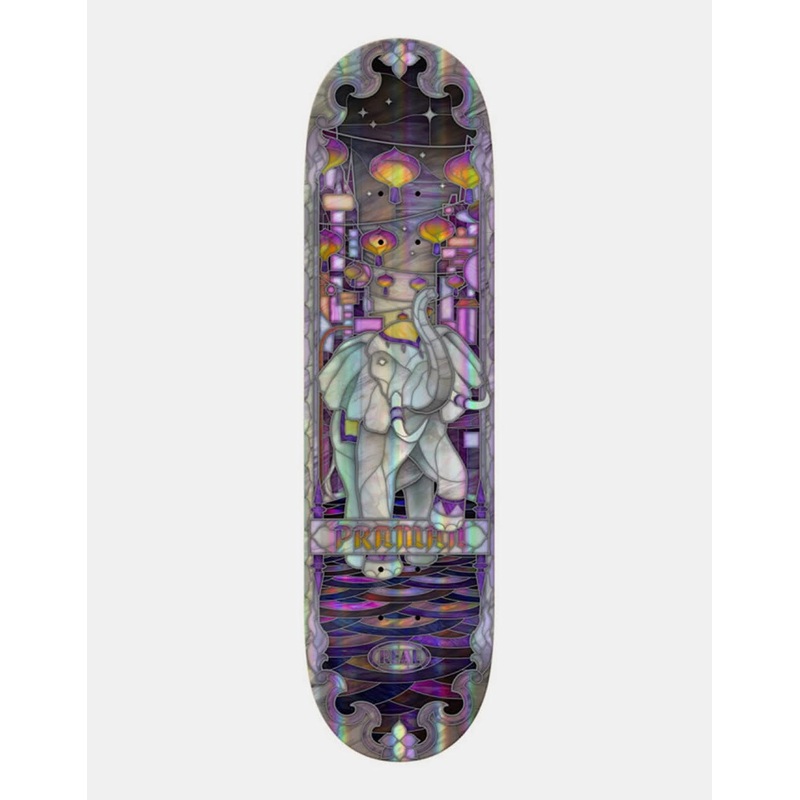 Real Praman Holographic Cathedral Skateboard Deck – 8.5″