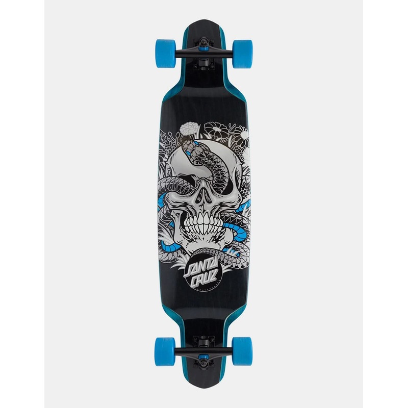 Santa Cruz Botanic Skull Drop Down Longboard – 37.52″ x 9.5″