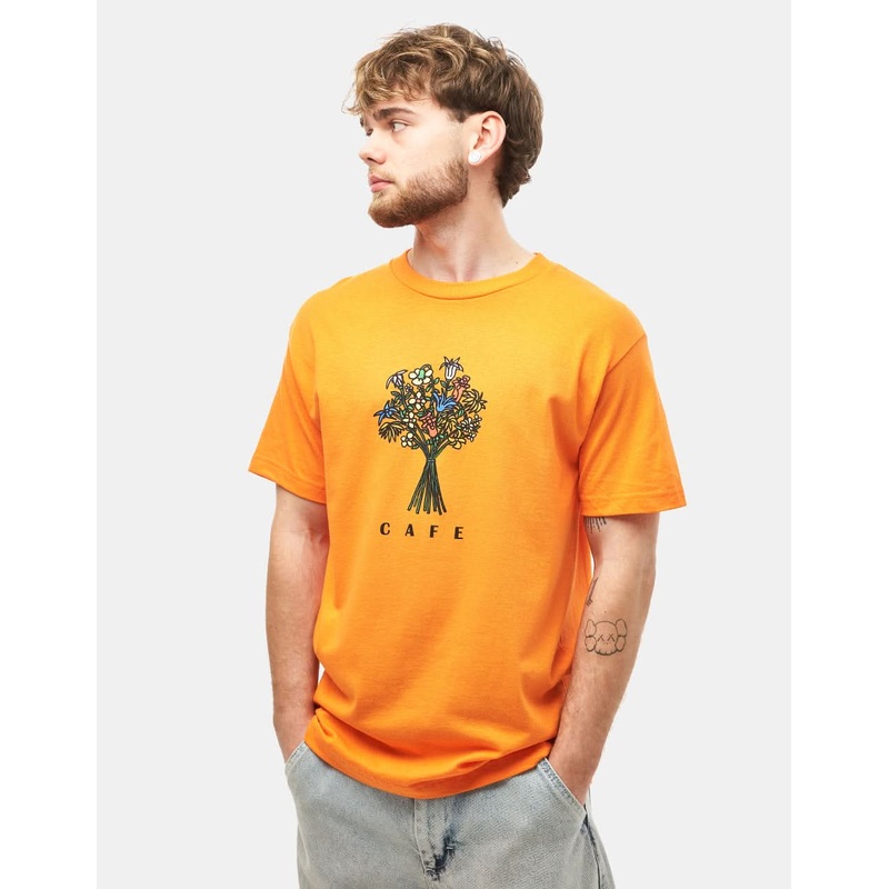 Skateboard Cafe Bouquet T-Shirt – Orange