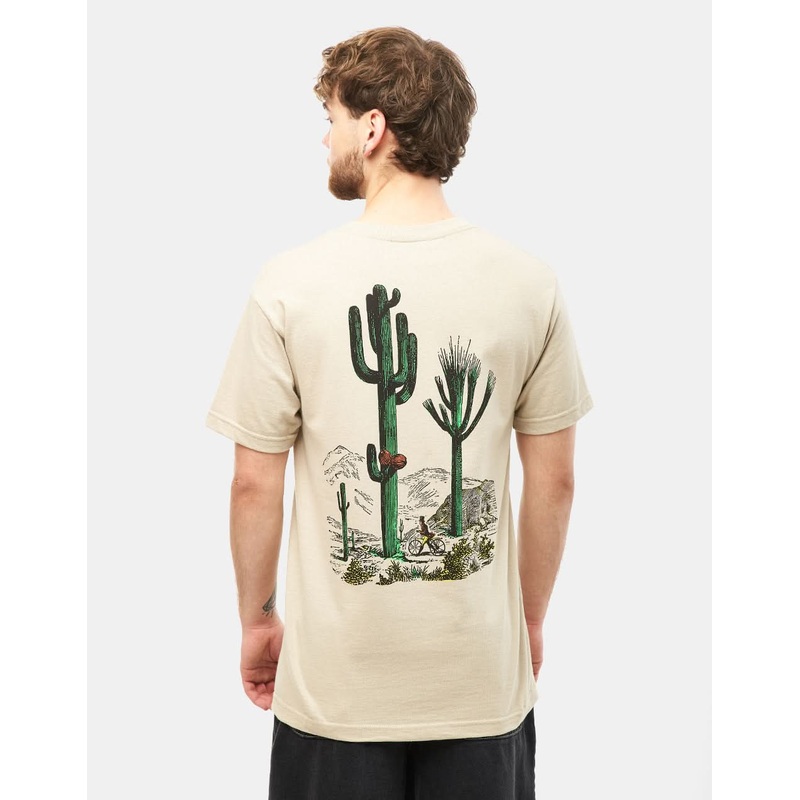 The Quiet Life Middle Of Nowhere Desert Serif T-Shirt – Sand