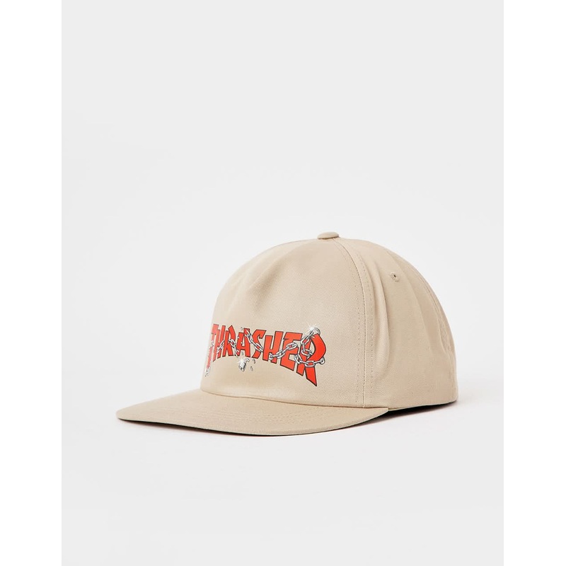 Thrasher Chains Snapback Cap – Khaki