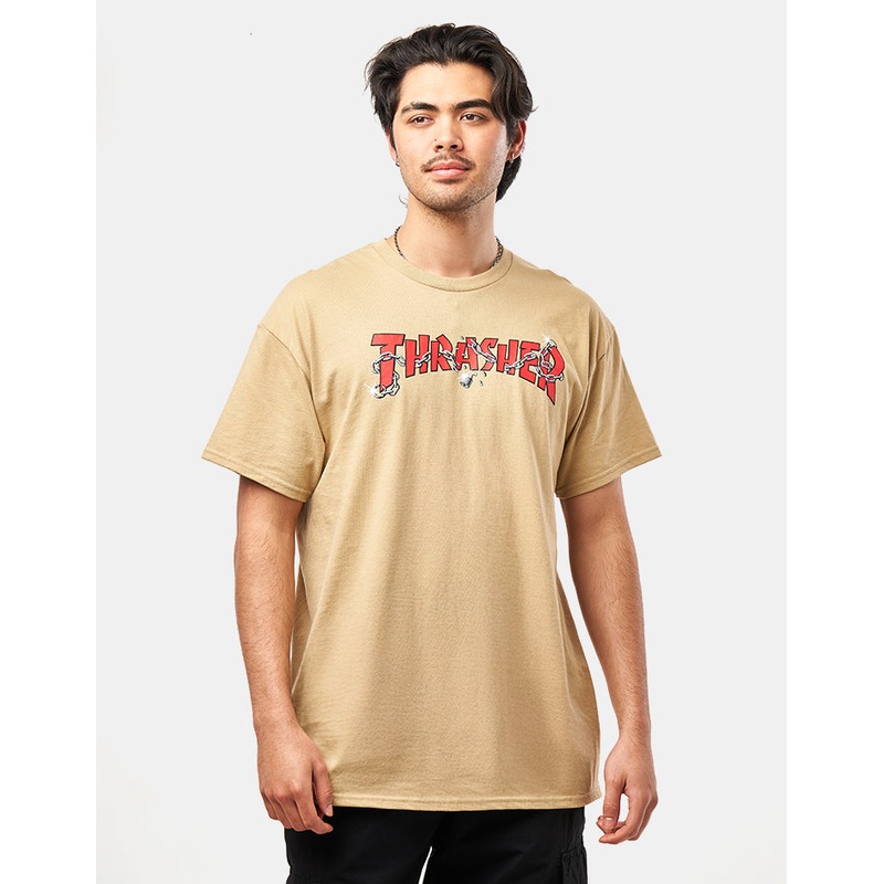 Thrasher Chains T-Shirt – Tan
