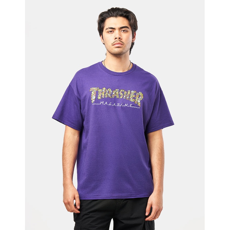 Thrasher Smile T-Shirt – Purple