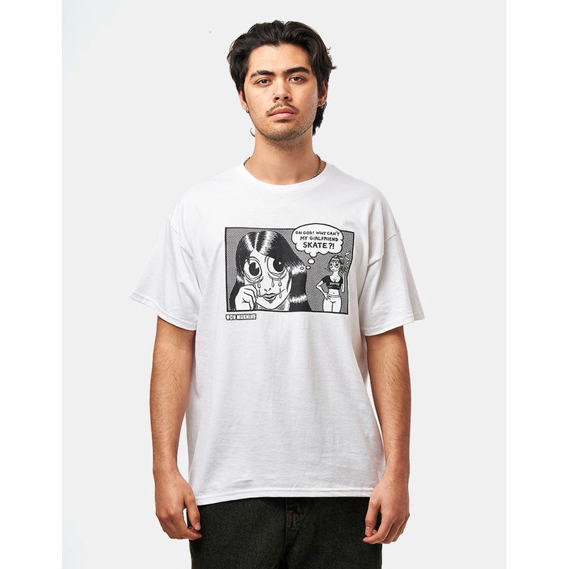 Thrasher x Toy Machine Girlfriend T-Shirt – White
