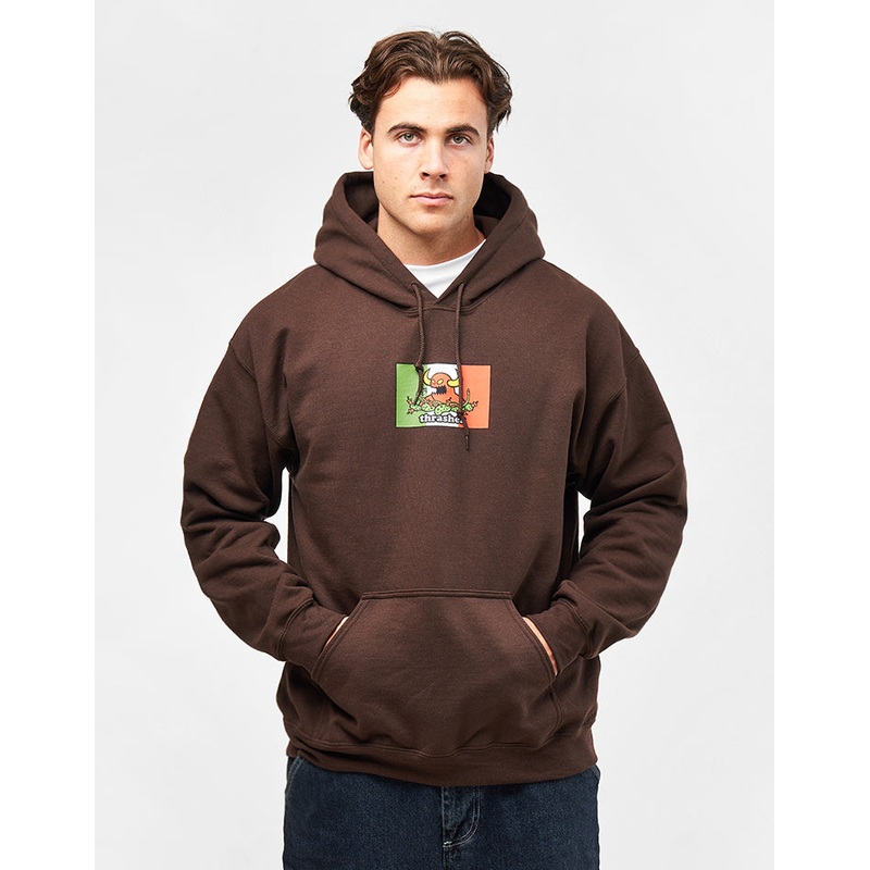 Thrasher x Toy Machine Hecho Pullover Hoodie – Dark Chocolate
