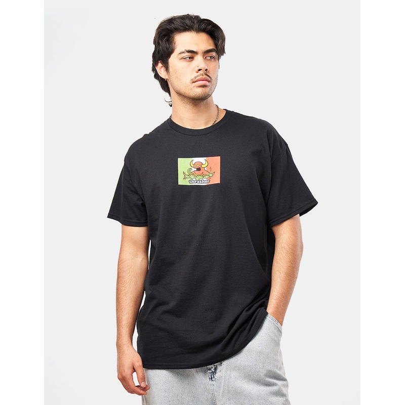 Thrasher x Toy Machine Hecho T-Shirt – Black