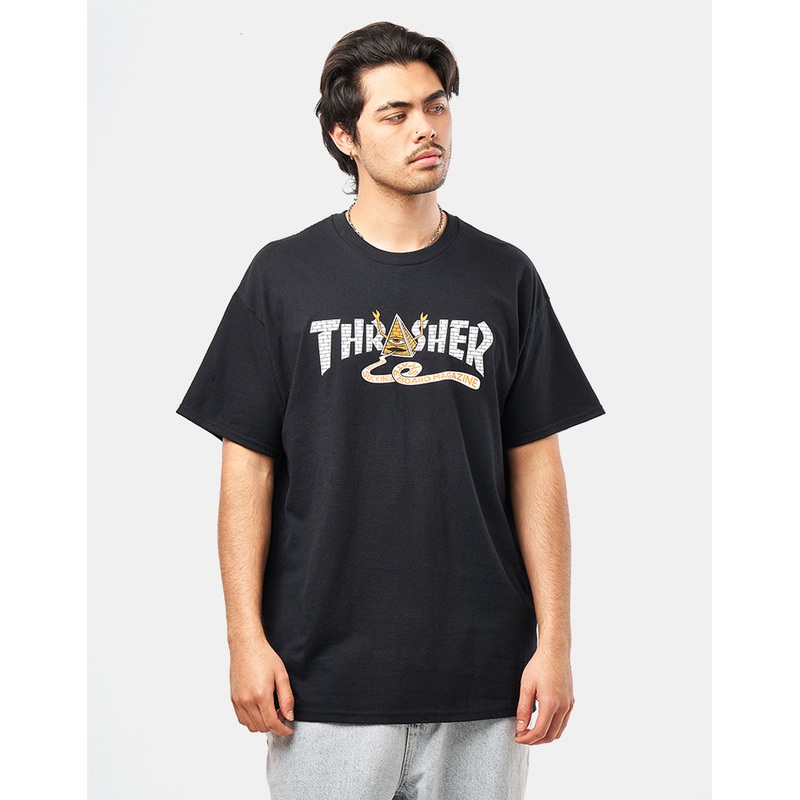 Thrasher x Toy Machine Pyramid T-Shirt – Black