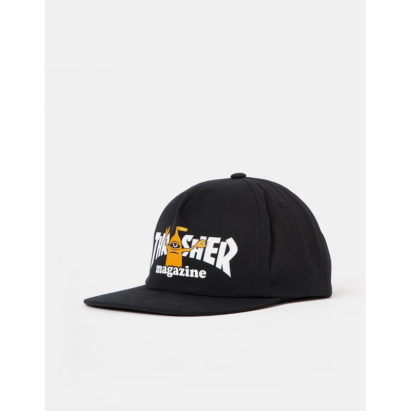 Thrasher x Toy Machine Sect Snapback Cap – Black