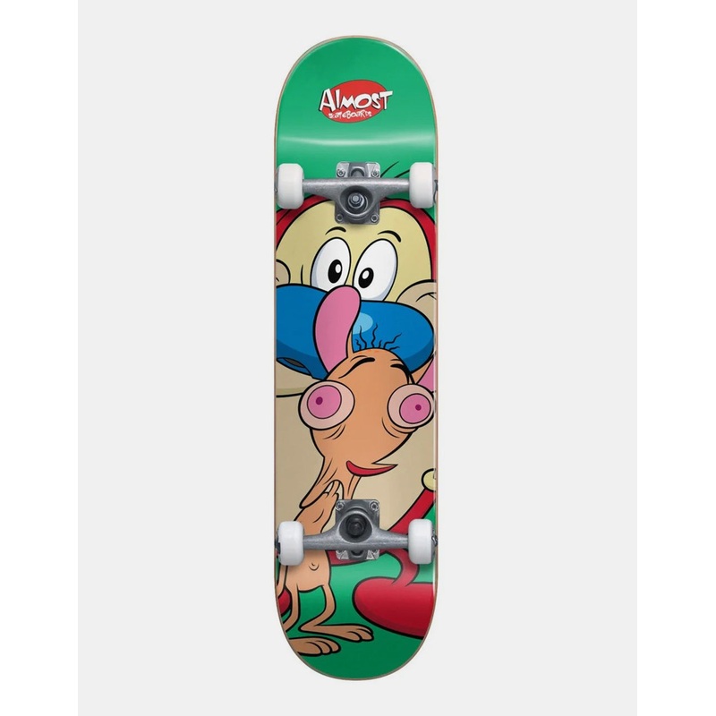 Almost x Ren & Stimpy On My Back ‘Soft Wheels’ Mini Complete Skateboard – 7″