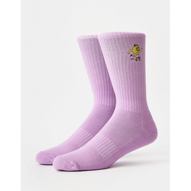 Blast Skates Embroidered Mascot Crew Socks – Lilac