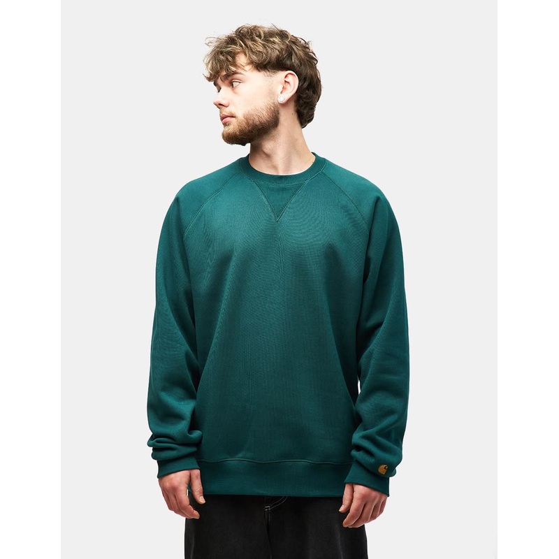 Carhartt WIP Chase Sweatshirt – Chervil/Gold