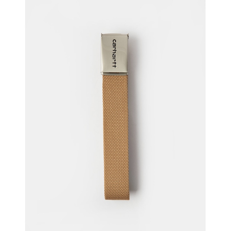 Carhartt WIP Chrome Clip Web Belt – Dusty H Brown