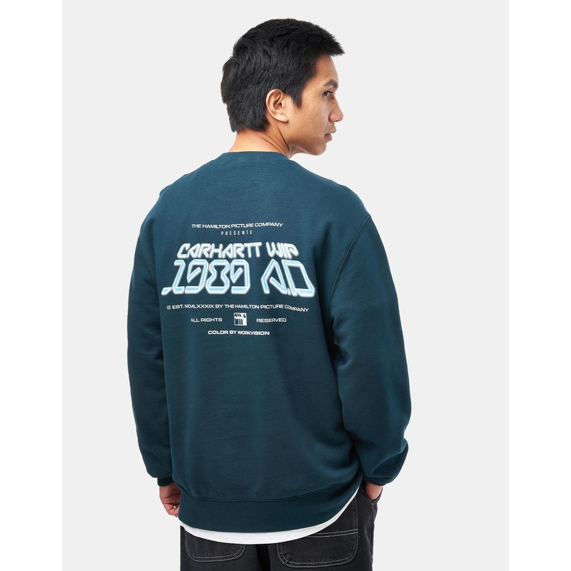 Carhartt WIP Greatest Flicks Sweatshirt – Deep Lagoon