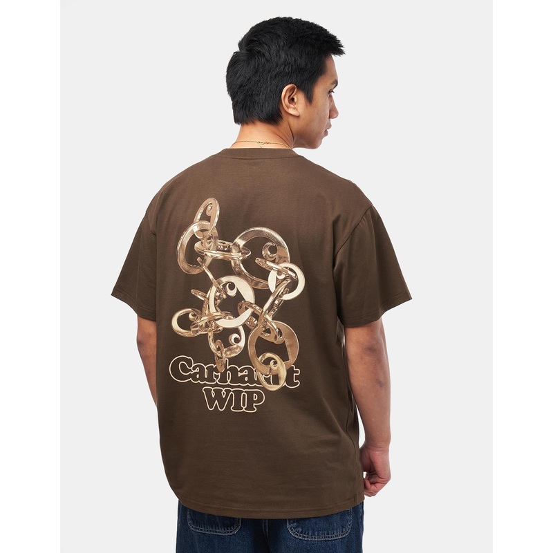 Carhartt WIP Linked Charms T-Shirt – Liberica/Gold