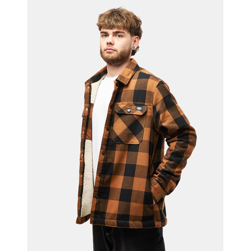 Dickies Lined Sacramento Shirt – Brown Duck