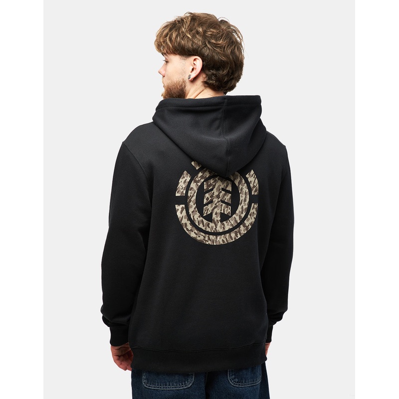 Element Rain Camo Pullover Hoodie – Flint Black