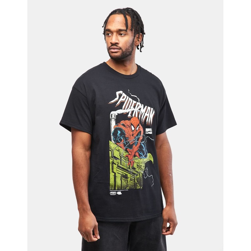 HUF x Spiderman Surveillance EXCLUSIVE T-Shirt – Black