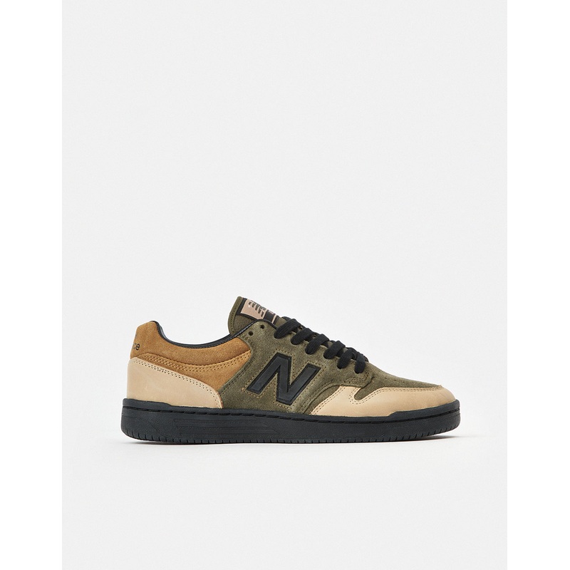 New Balance x 8FIVE2 480 Skate Shoes – Olive/Tan/Black
