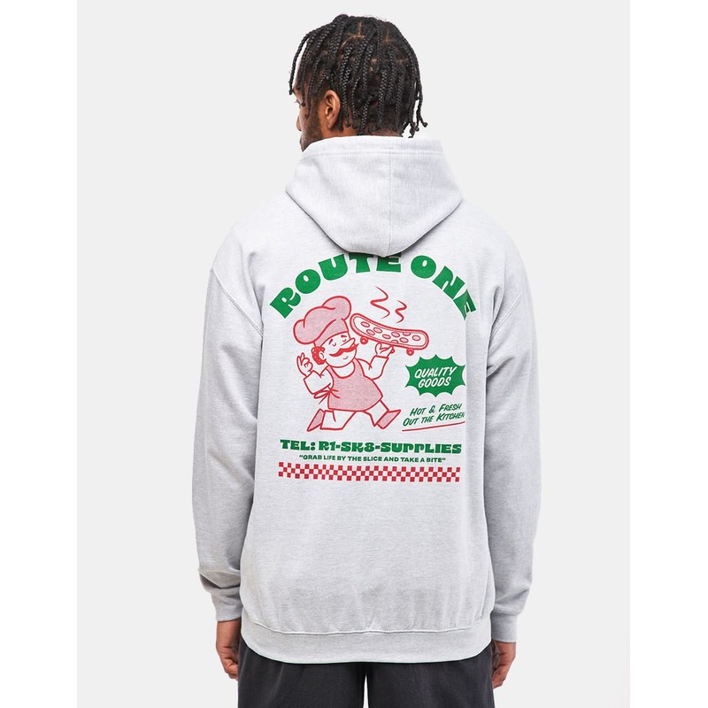 Route One Hot & Fresh Pullover Hoodie – Heather Grey