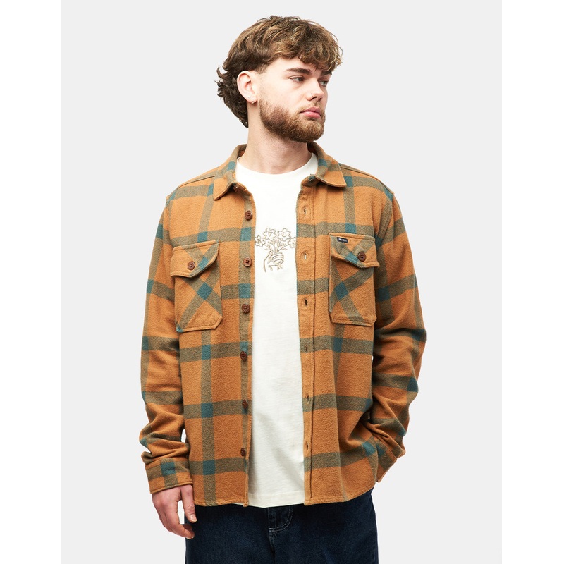 RVCA VA CPO L/S Shirt – Camel