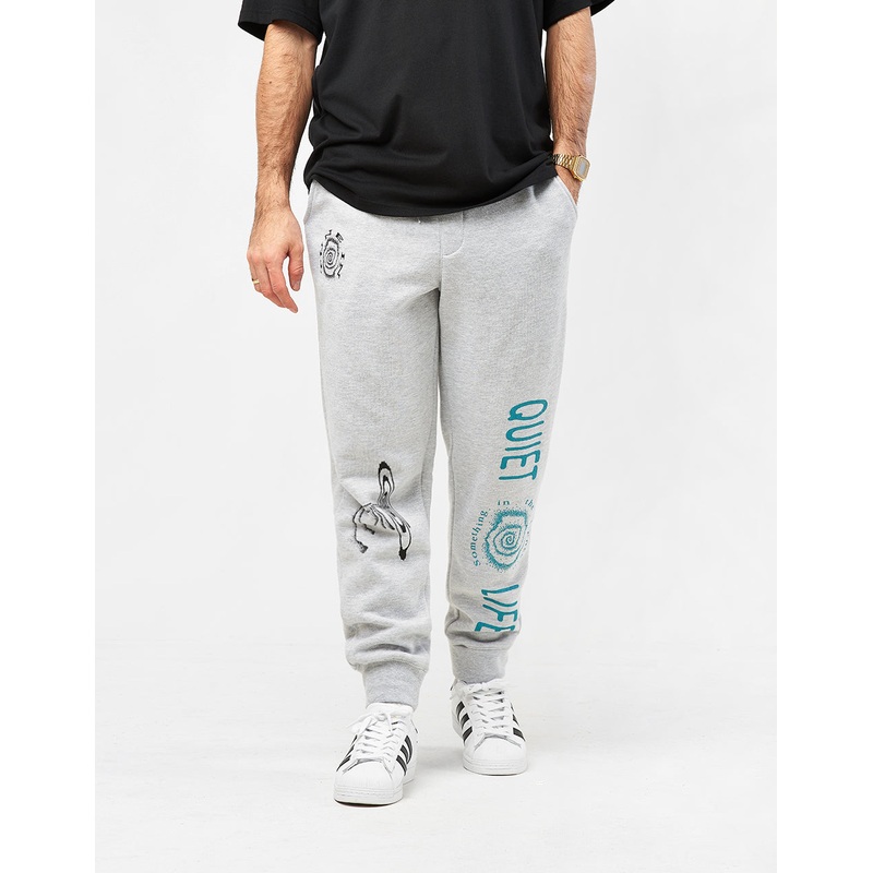 The Quiet Life x Hugo Bernier Tune In Sweatpants – Grey Heather