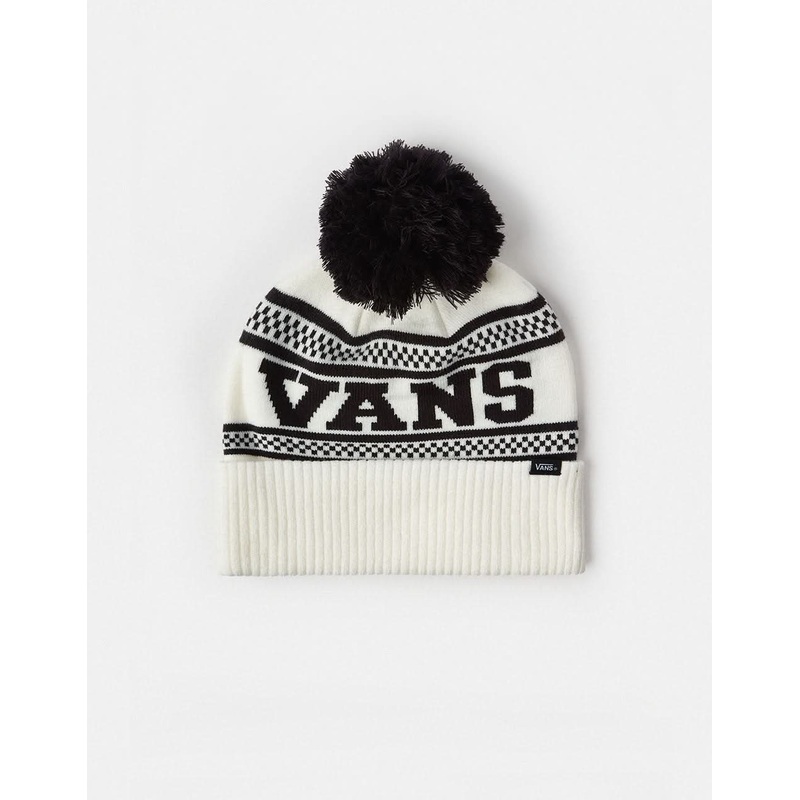 Vans Check Pom Beanie – Marshmallow