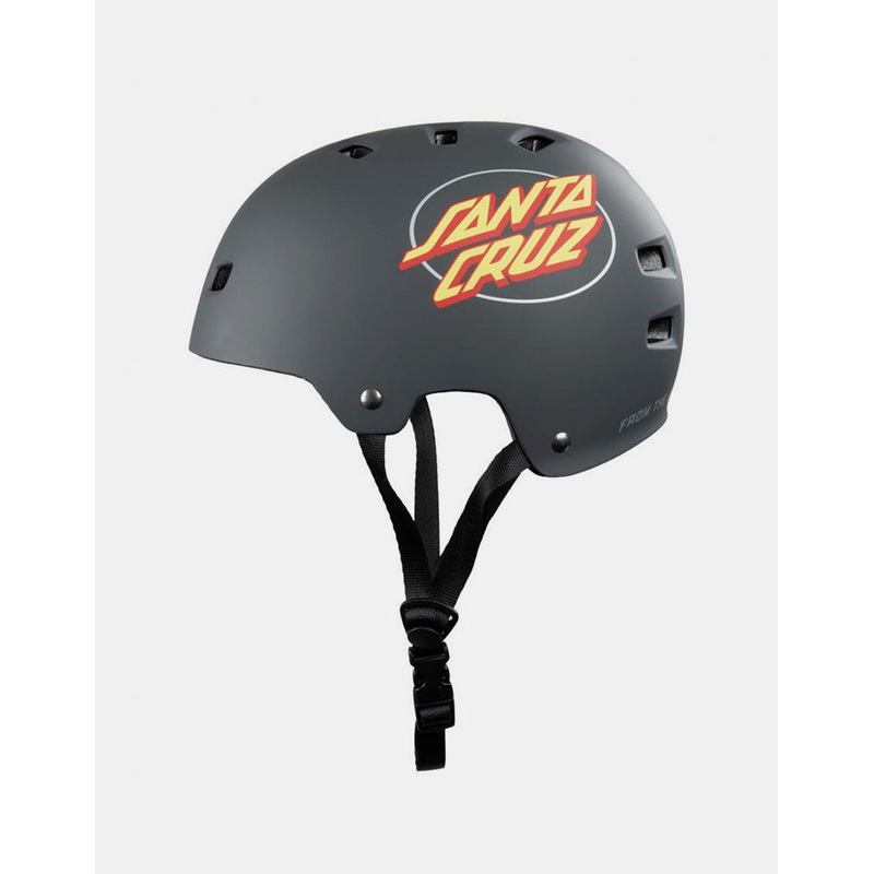 Bullet x Santa Cruz Oval Dot Helmet – Matte Charcoal