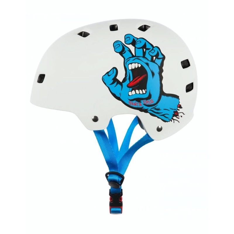 Bullet x Santa Cruz Screaming Hand Helmet – Matte White