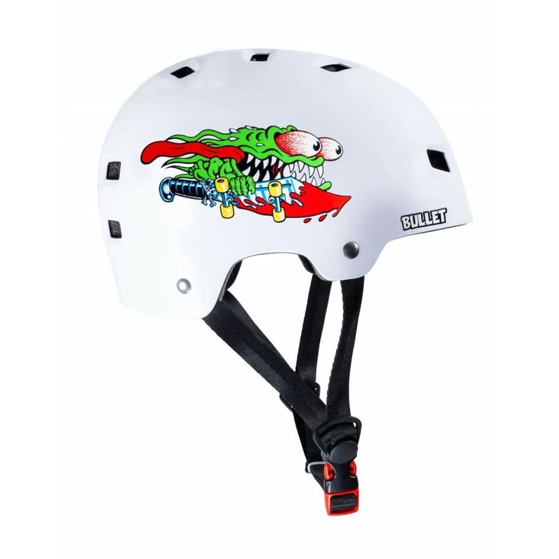 Bullet x Santa Cruz Slasher Youth Helmet – Gloss White