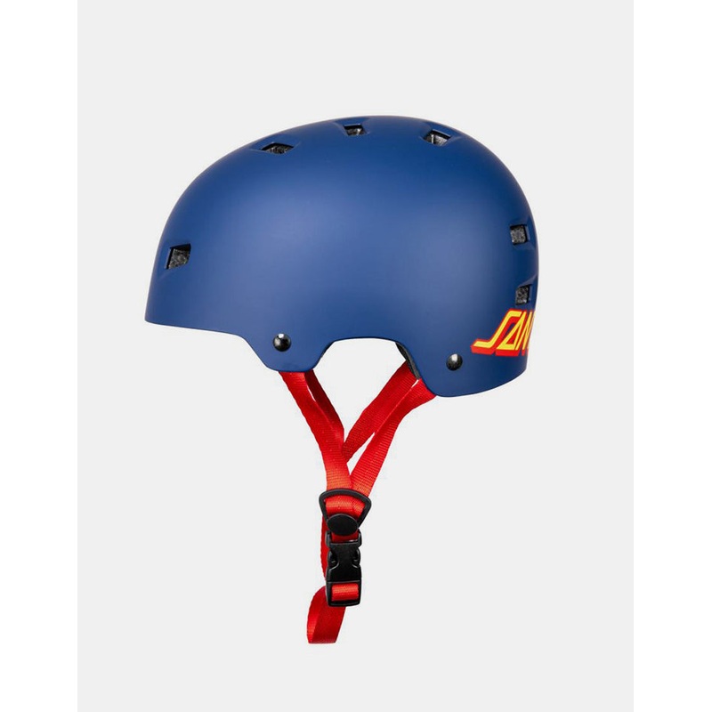Bullet x Santa Cruz Strip Logo Helmet – Matte Blue