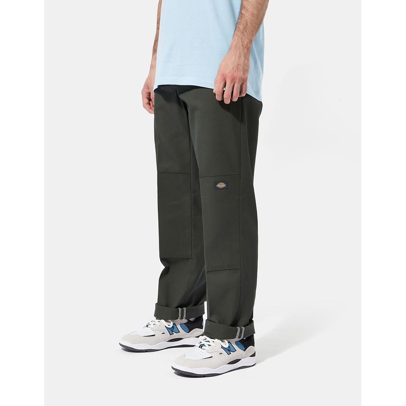 Dickies Slim Straight Double Knee Recycled Work Pant – Olive Green