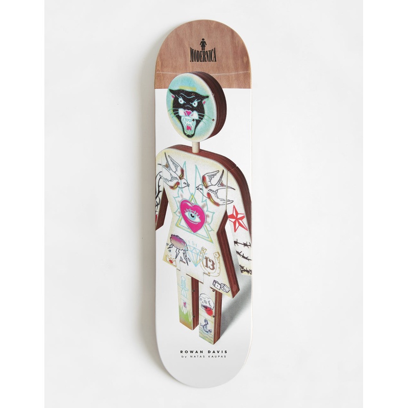 Girl x Natas Kaupas x Modernica Rowan Wooden OG G023 Skateboard Deck – 8.125″
