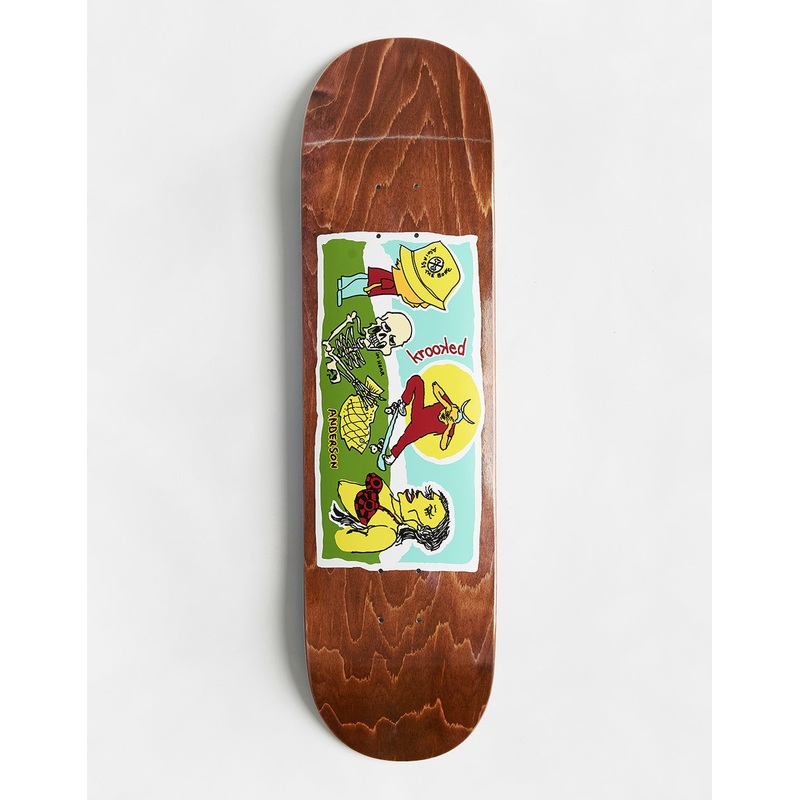 Krooked Manderson Bone Skateboard Deck – 8.38″
