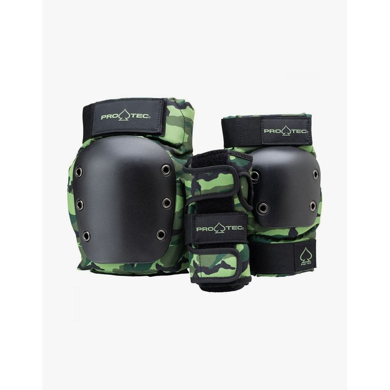 Pro-Tec Street Gear Junior Triple Pad Set – Camo/Black