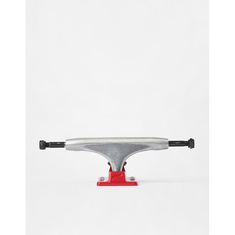 Tensor Alloys 5.25 Team Trucks – Raw/Red (Pair)