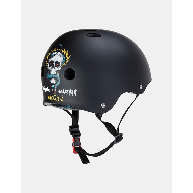Triple 8 McGill Sweatsaver Cert Helmet – Black