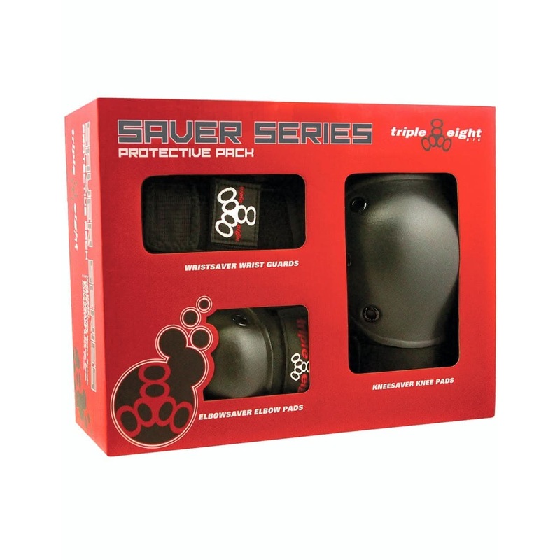 Triple 8 Saver Series Triple Pad Set – Black