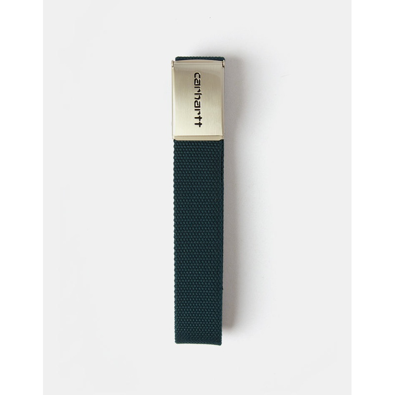 Carhartt WIP Chrome Clip Web Belt – Deep Lagoon