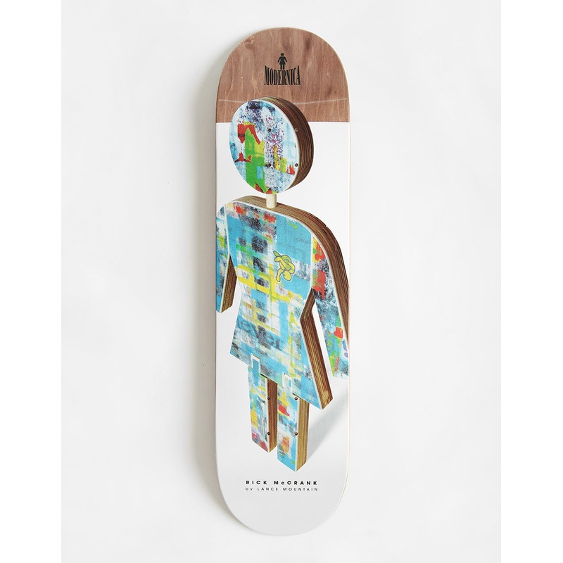 Girl x Lance Mountain x Modernica McCrank Wooden OG ‘TWIN TIP’ G069 Skateboard Deck – 8.25″
