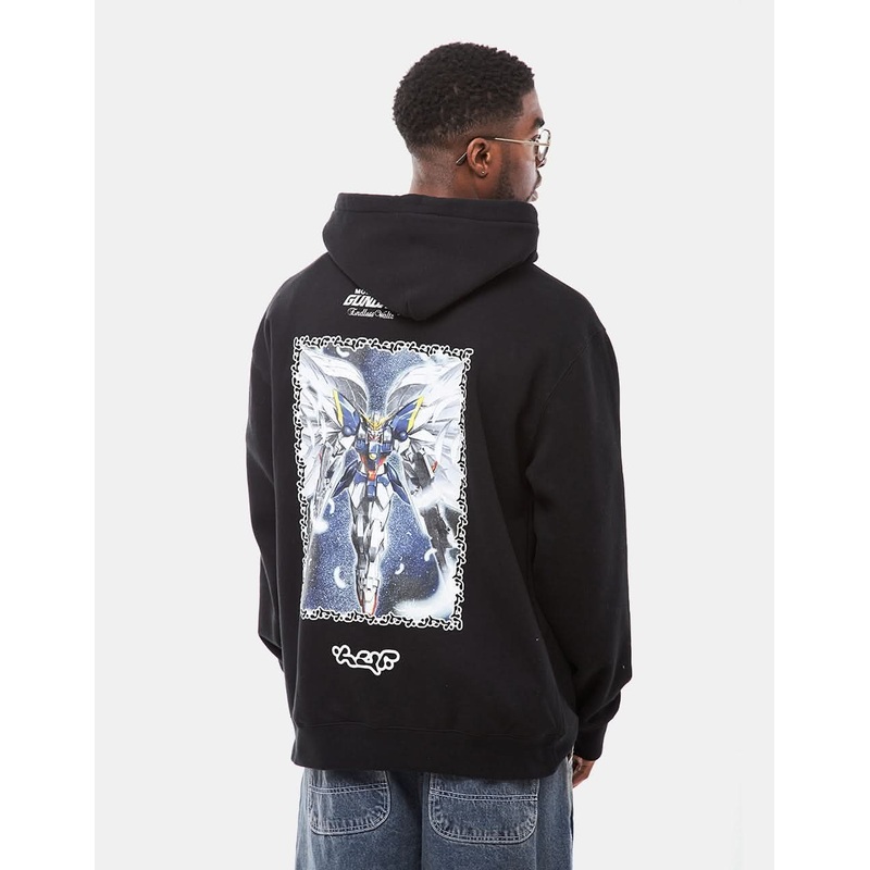 HUF x Gundam Wing Pullover Hoodie – Black