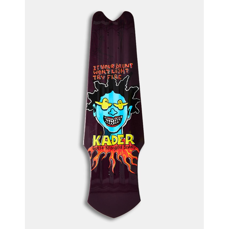 Krooked Kader Guest Tri-Plane Skateboard Deck – 9.75″